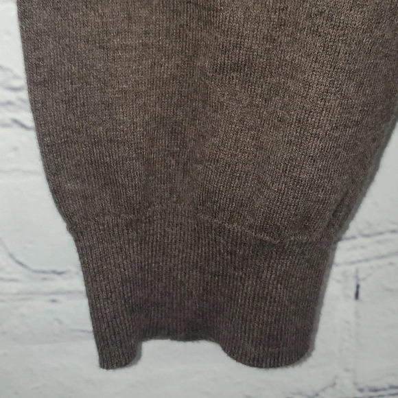 Joseph A Bank Reserve Cotton/Silk 1/4 Button LS Gray Sweater Size L - Picture 4 of 7